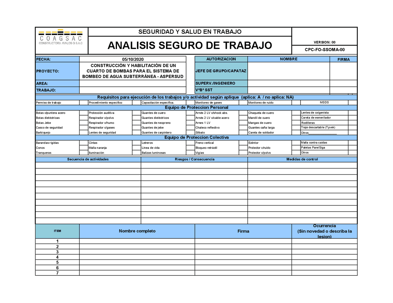 Que Es Un Analisis De Trabajo Seguro
