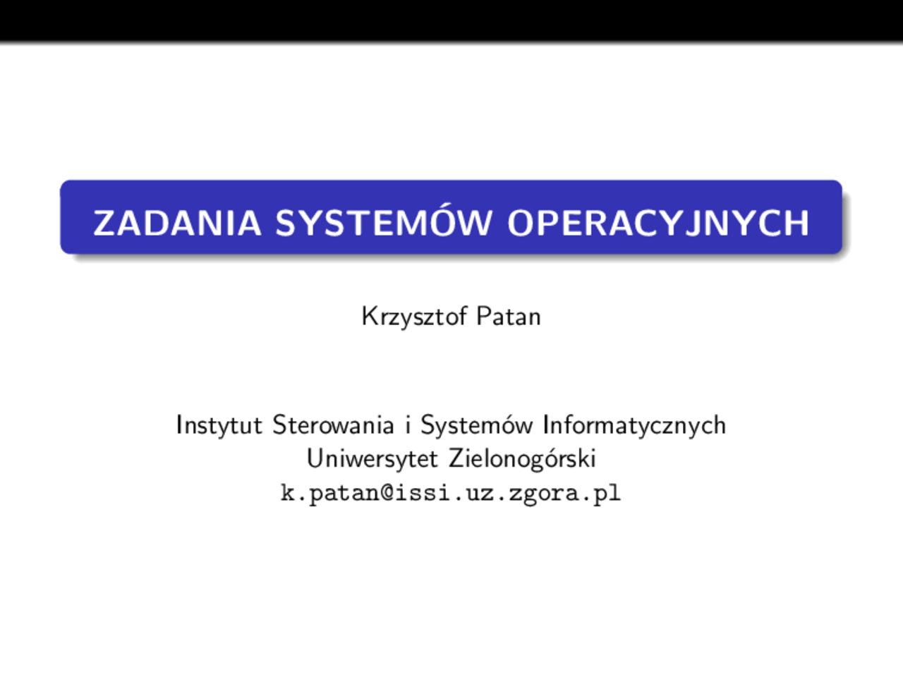 Sprawdzian Z Systemów Operacyjnych Kl 2 Ti Raid