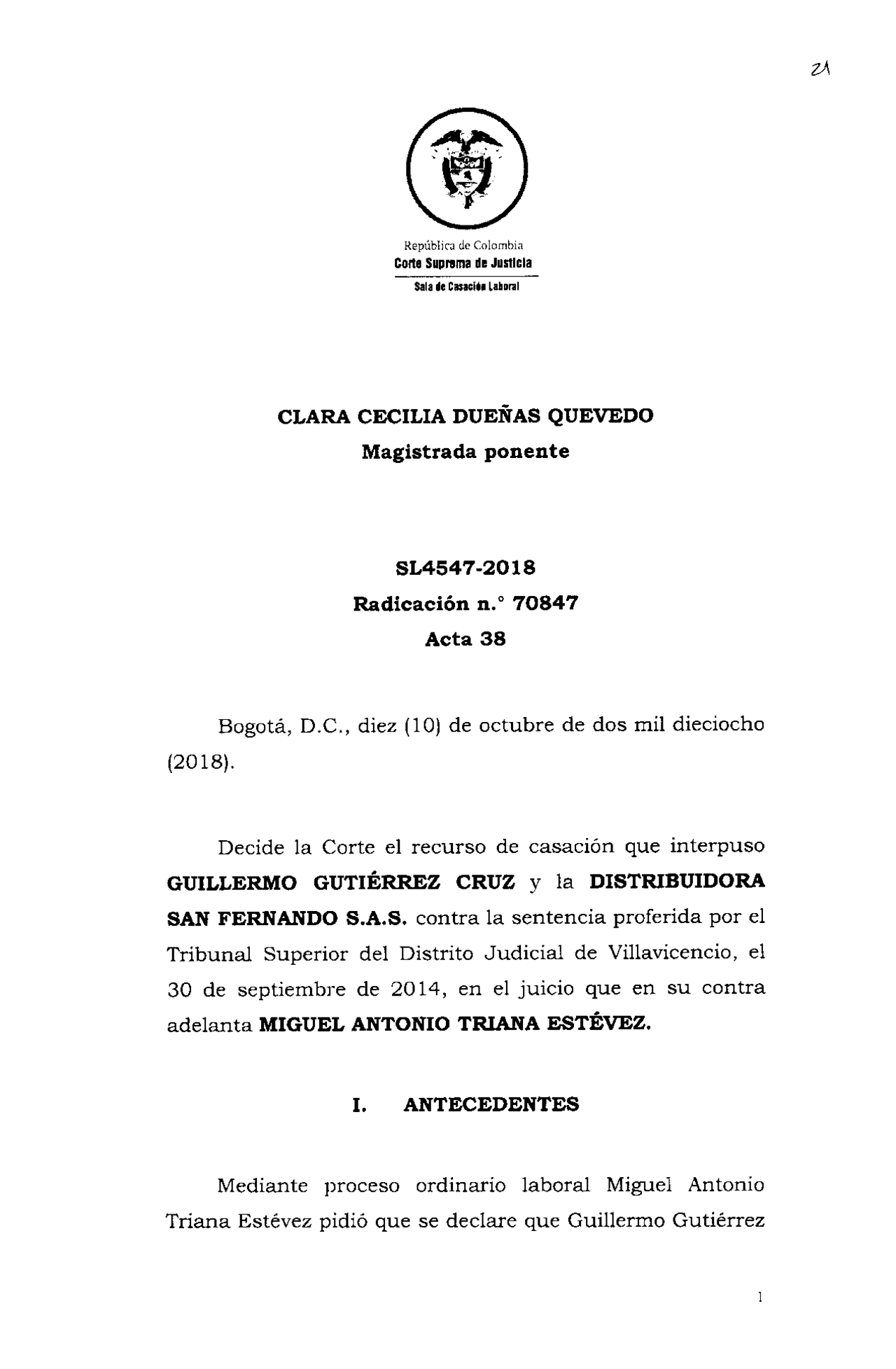 Sentencias de Colombia - Docsity