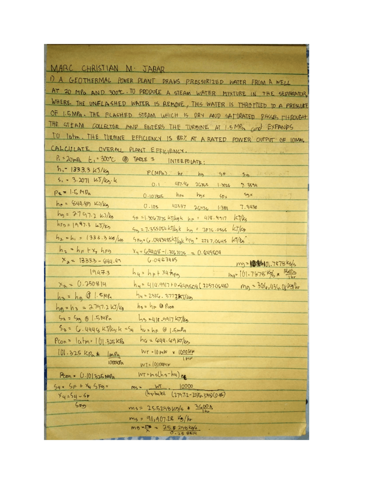 Power seat work in exam Docsity
