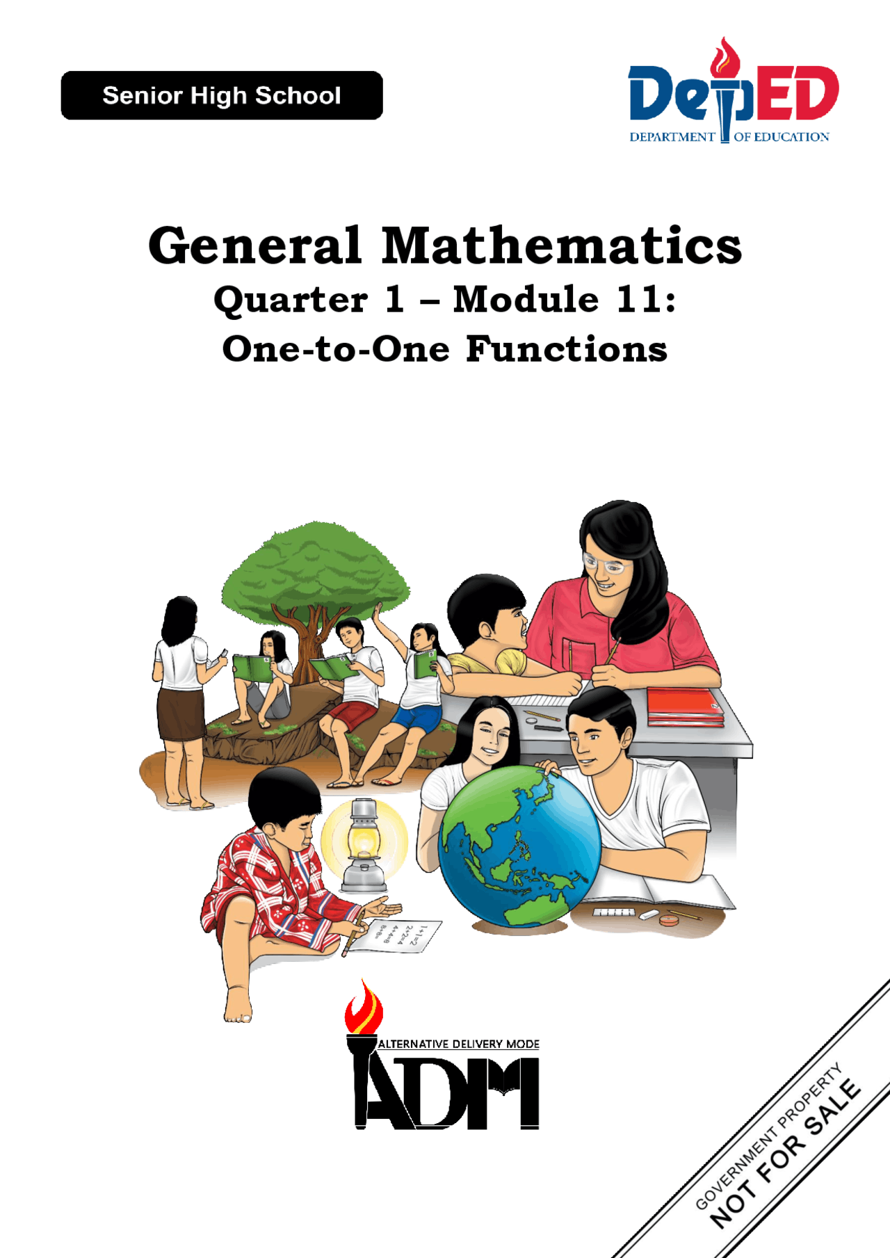 Gen.Math Module 11:one to one functions | Quizzes Mathematics - Docsity