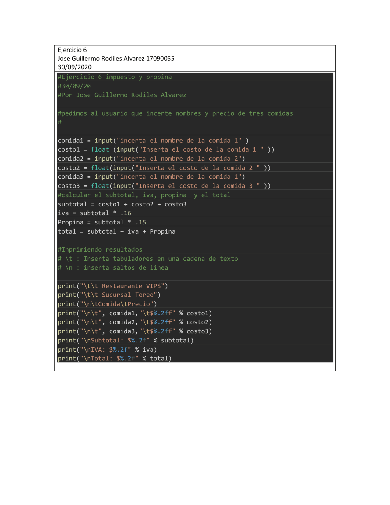 Programación, ejercicios python unidad uno | Ejercicios de Programación ...