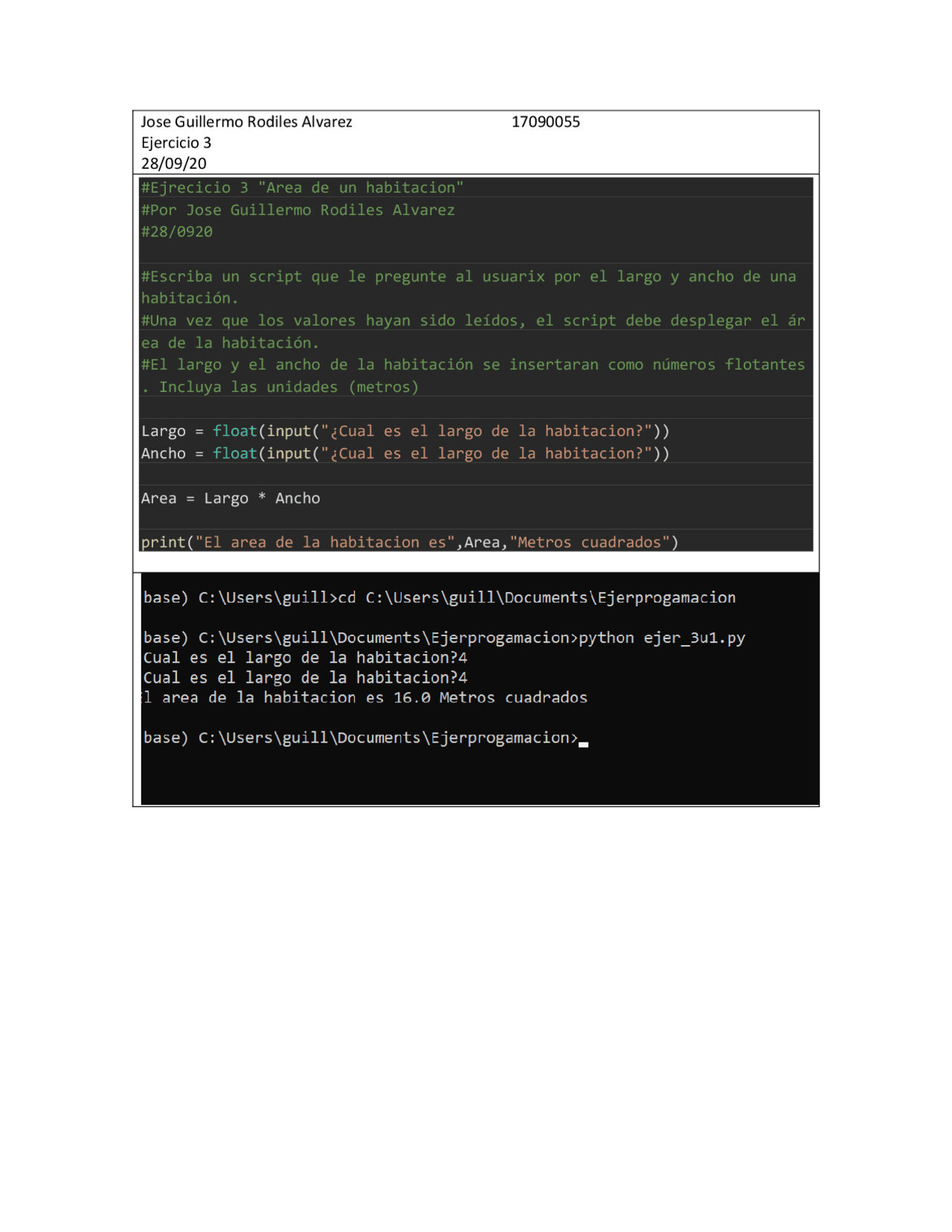 Programación, ejercicios python unidad uno | Ejercicios de Programación ...