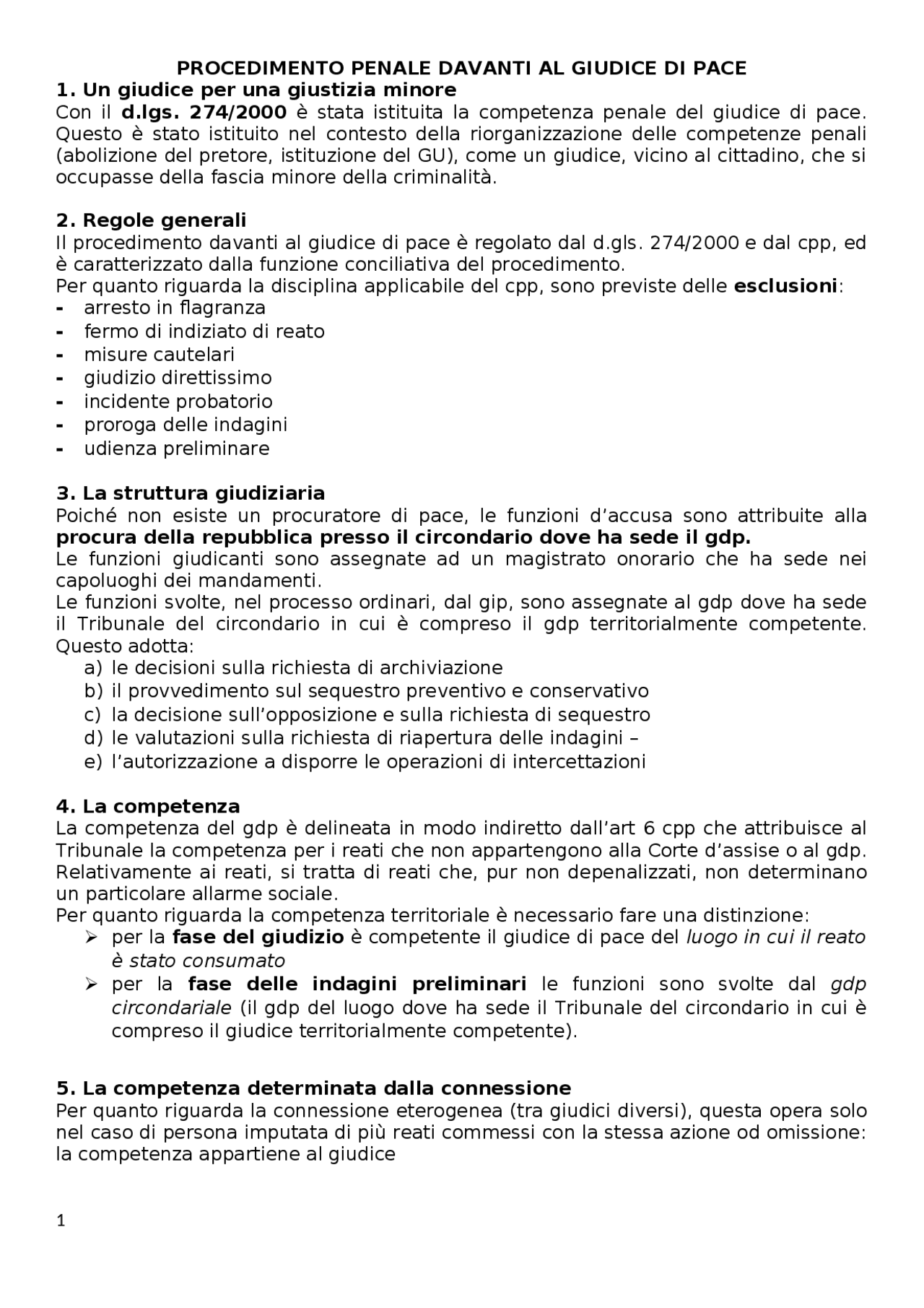 Sintesi Esecuzione Procedura Penale Docsity