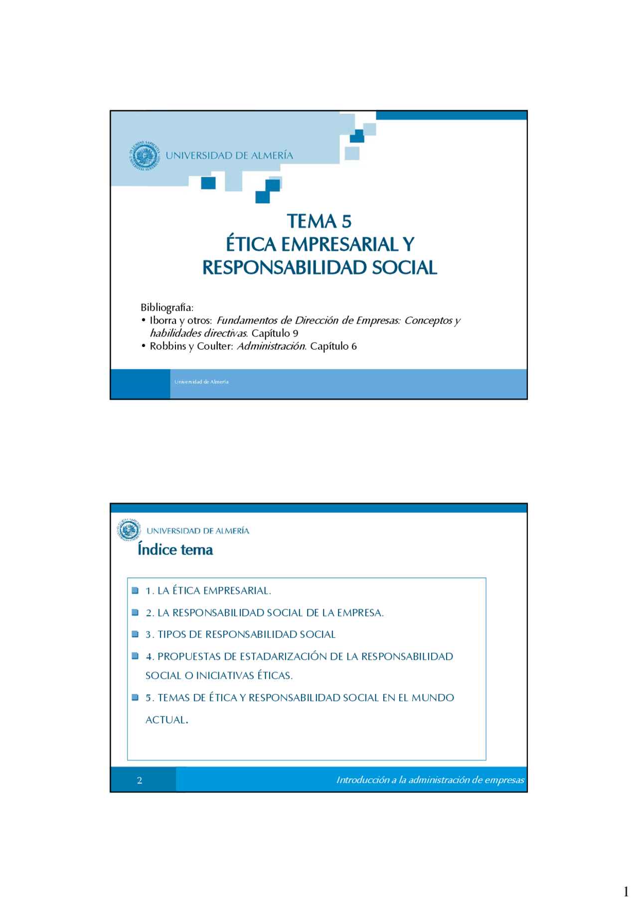 TEMA 5 administracion y gestion de empresa - Docsity