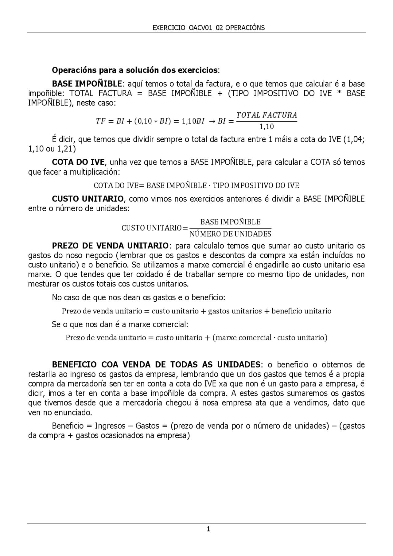 Ejercicios Contabilidad Docsity