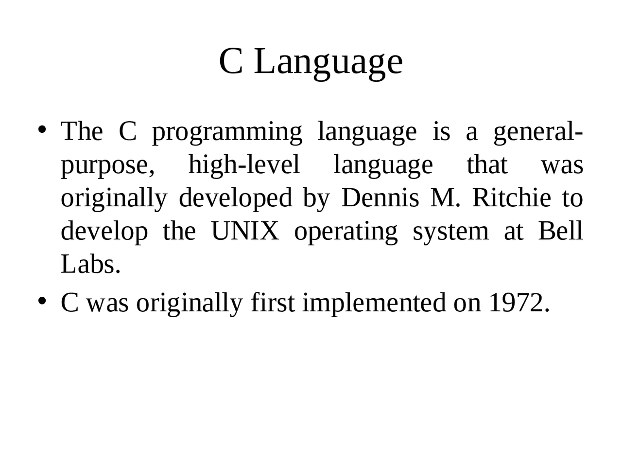 Basics of c programming - Docsity