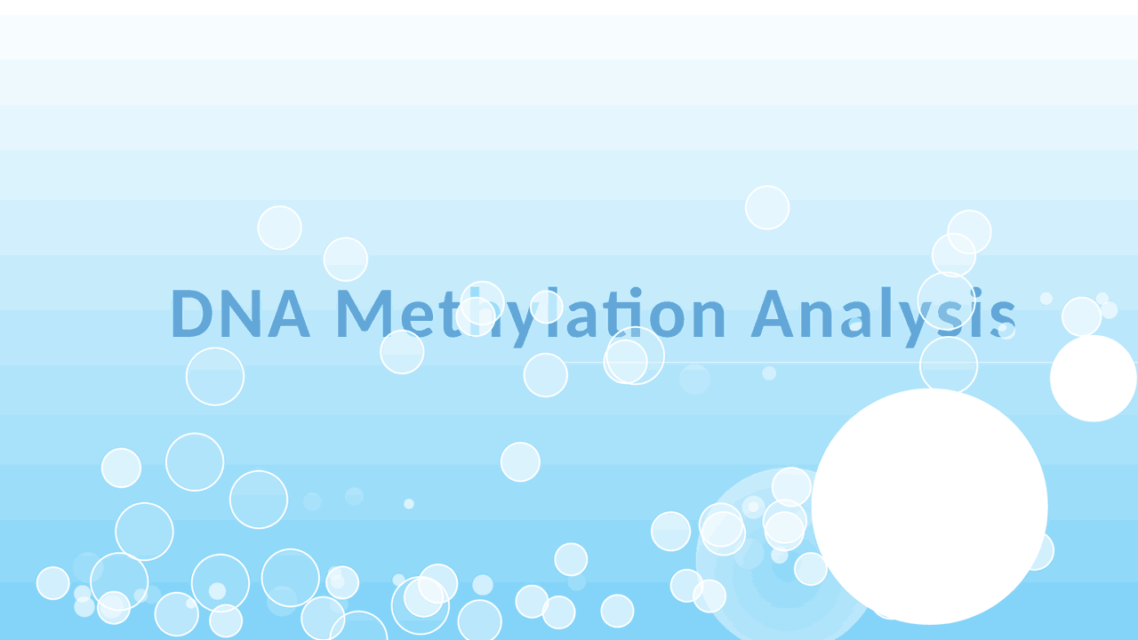DNA Methylation Analysis - Docsity