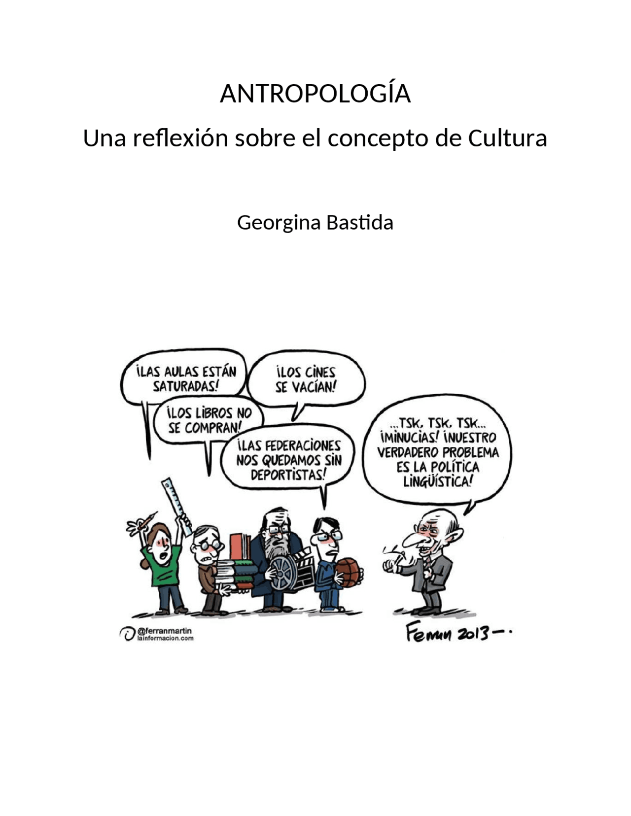 Trabajo Antropologia ¿Qué significa CULTURA? Dispense di