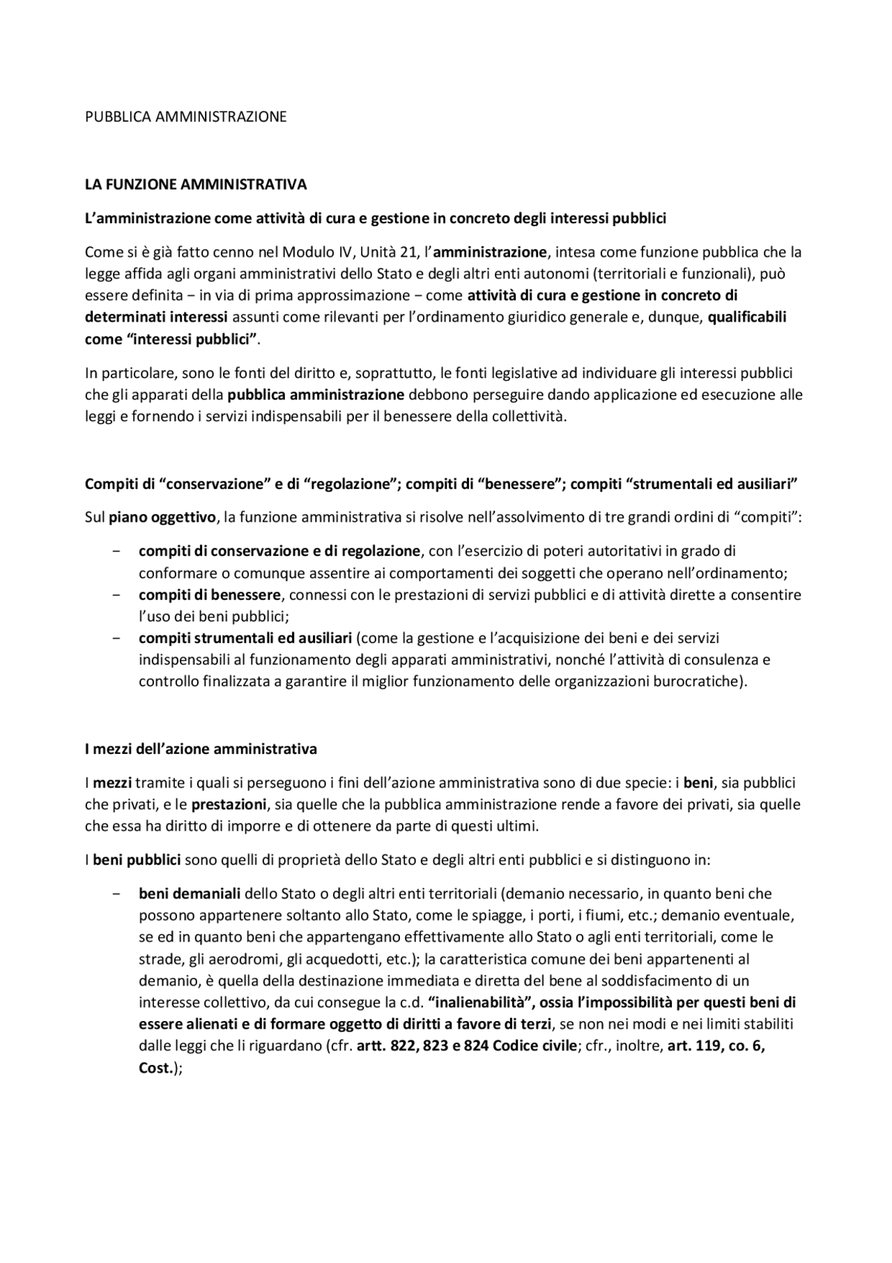 La pubblica amministrazione Docsity