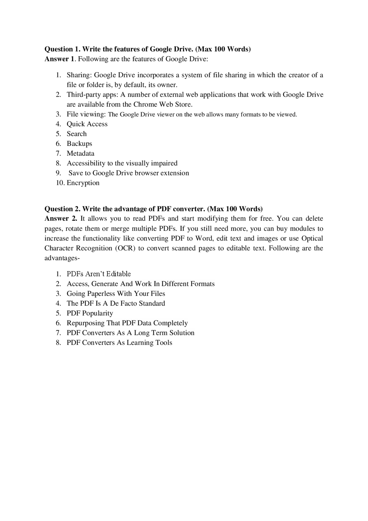 Advantages Of Online Platform Lecture Notes Computer Science Docsity