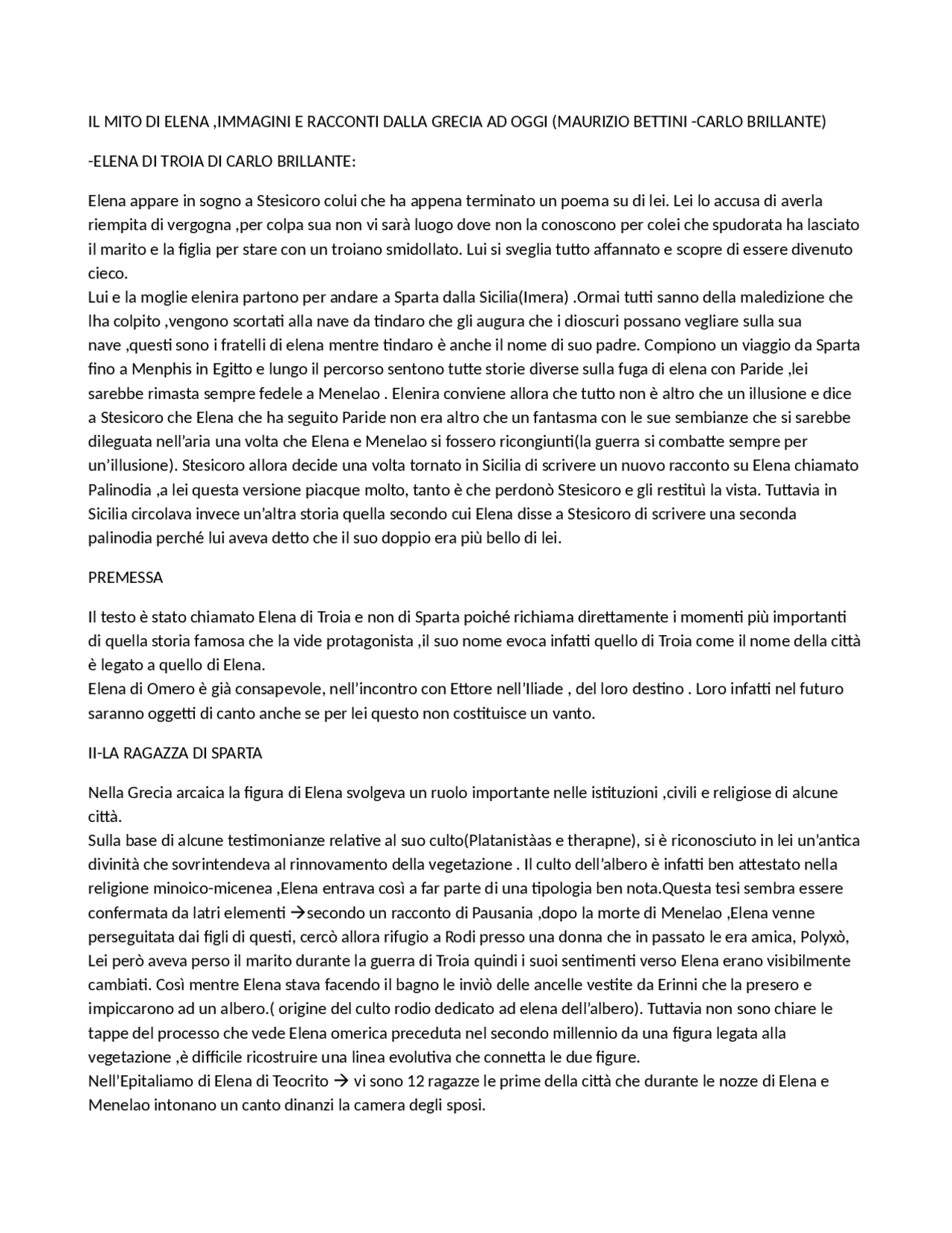 Il mito di Elena. Immagini e racconti dalla Grecia ad oggi | Dispense