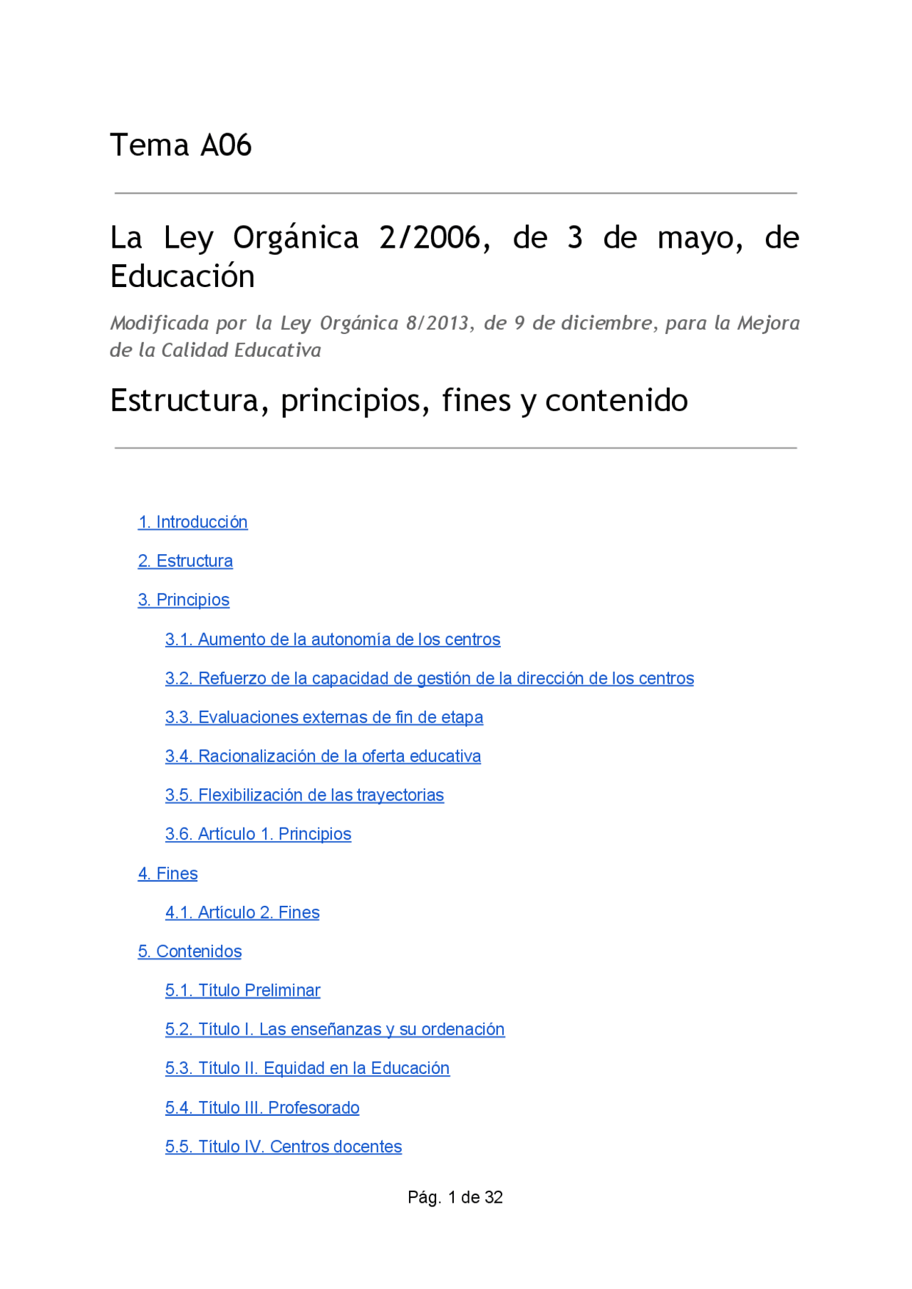 Tema A06 La Ley Orgánica 8_2013, de 9 de diciembre, para la Mejora de ...