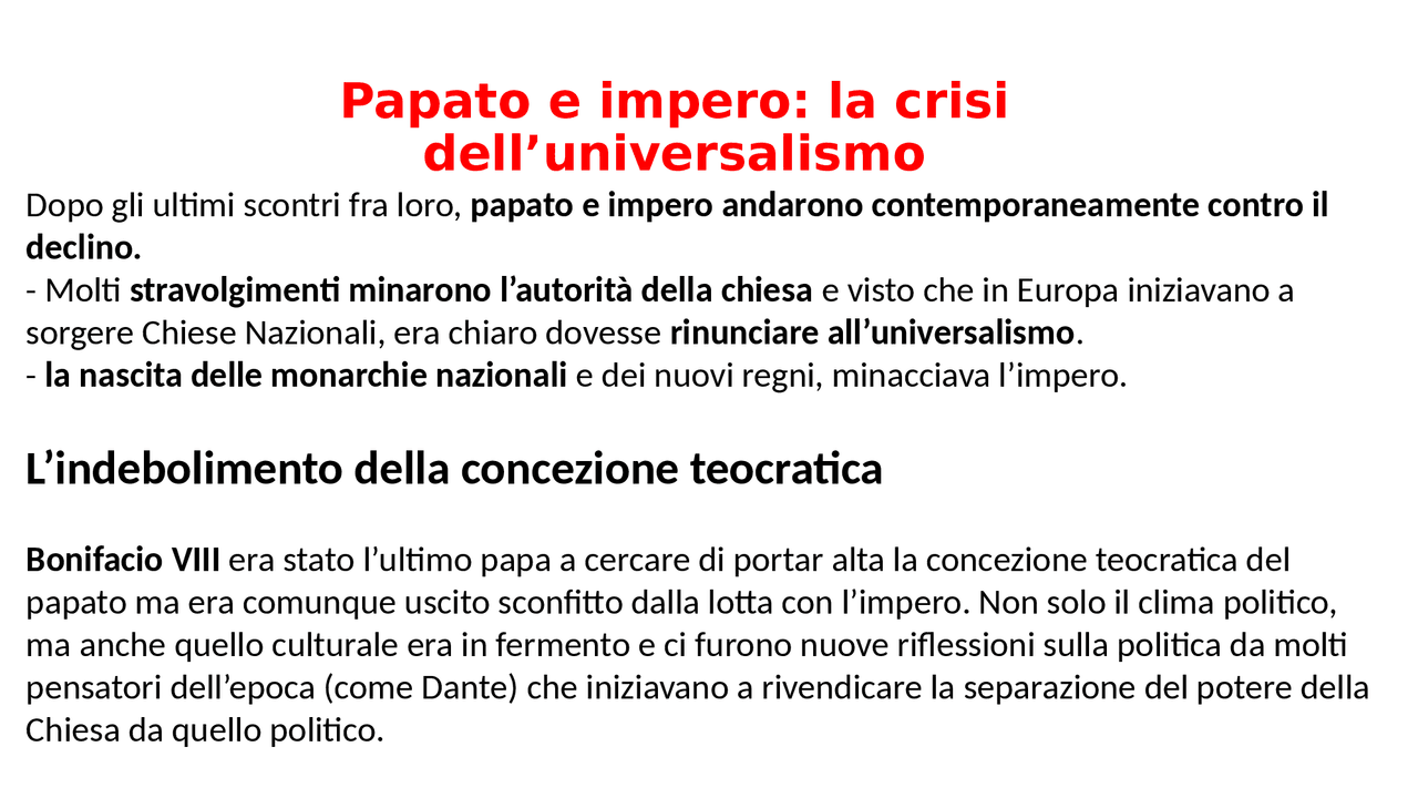 Impatto Sulle Relazioni Tra Papato E Impero