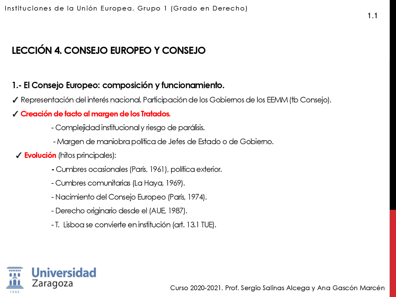Lección 4 Instituciones de la Unión Europea Salinas - Docsity
