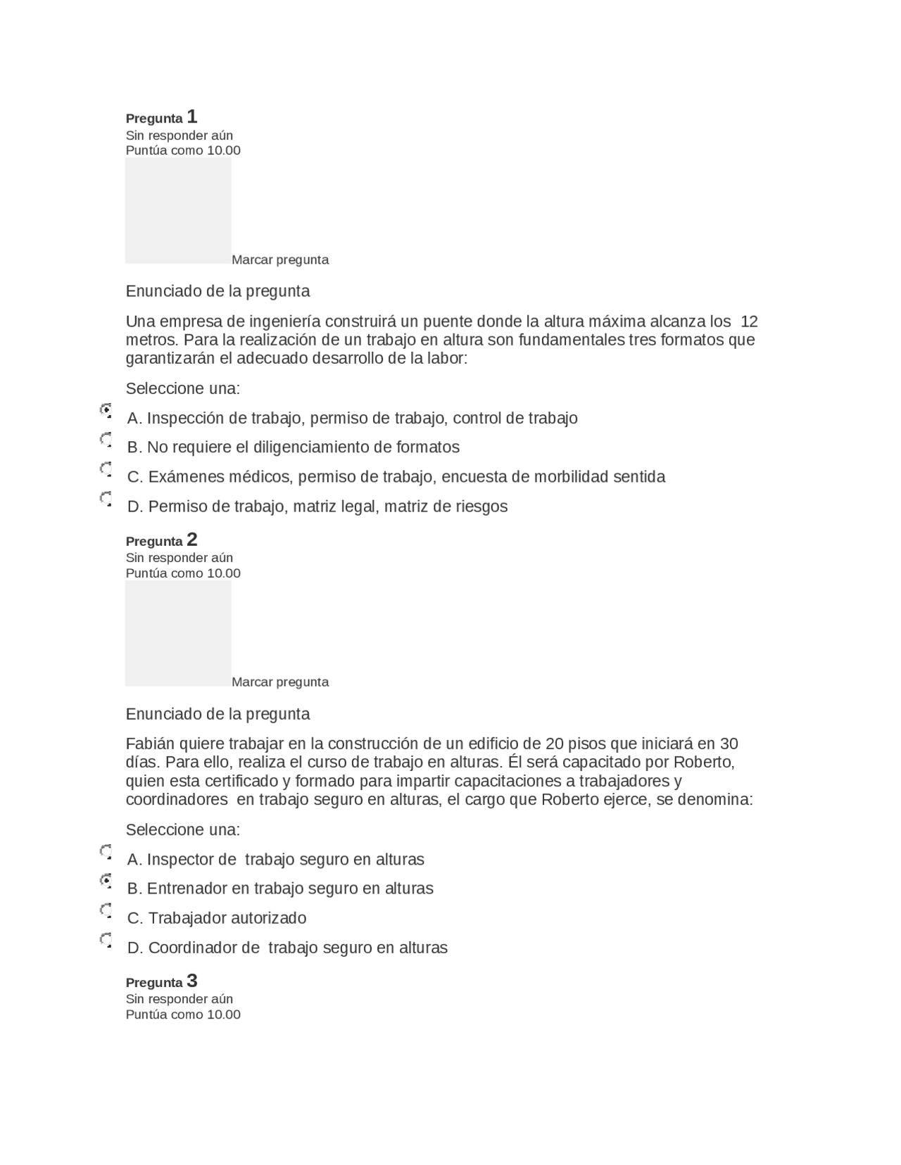 Modulo 1 seguridad y salud en el trabajo | Exámenes de Seguridad en el ...