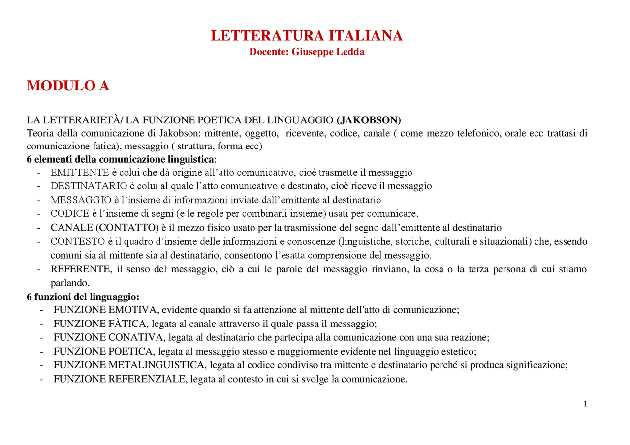 Letteratura Italiana Manuale Per Studi Universitari Vol 1 Pdf Manuale di Letteratura italiana dalle Origini al Cinquecento - Docsity