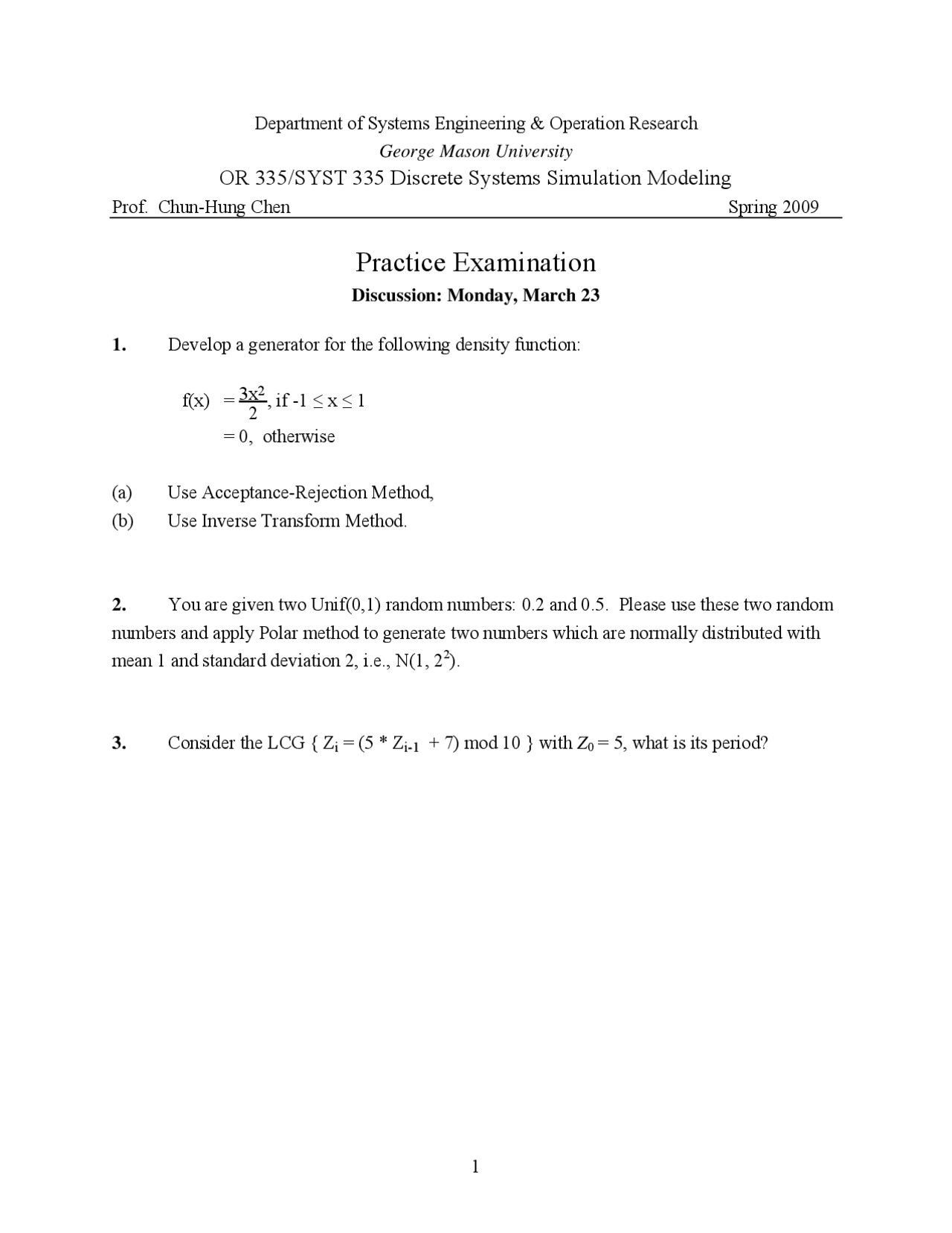 Practice Questions with Resolutions - Discrete Systems Modeling | OR ...