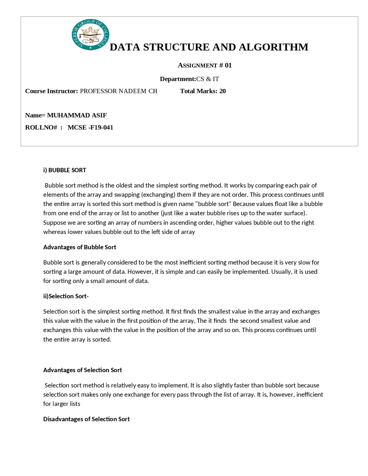 Data structure assignment - Docsity