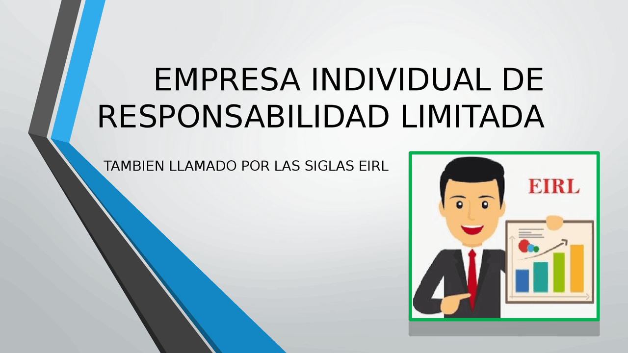 EMPRESA INDIVIDUAL DE RESPONSABILIDAD LIMITADA | Diapositivas de