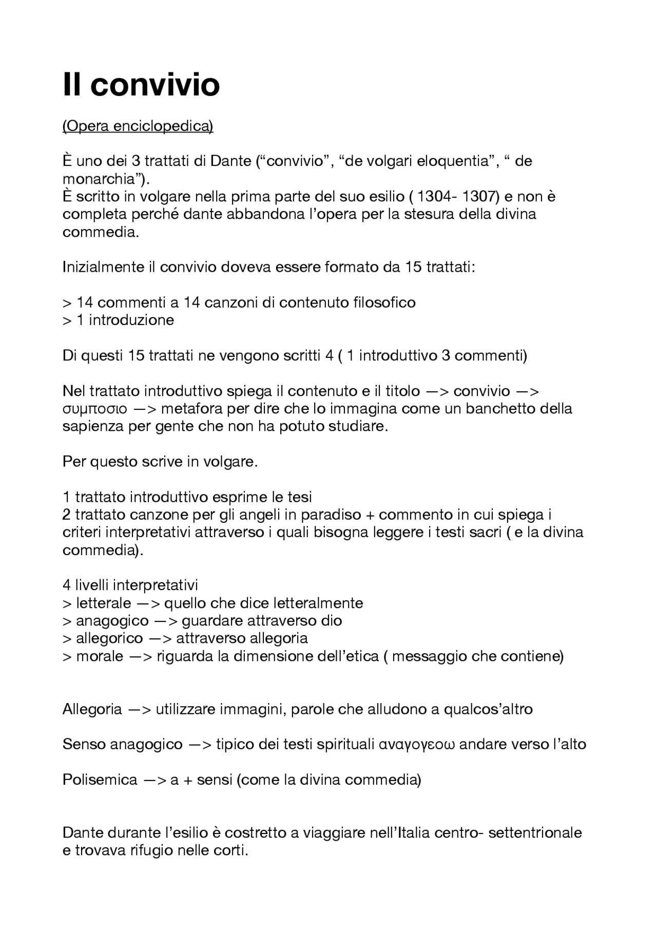 Tracce Di Analisi Del Testo Su Dante