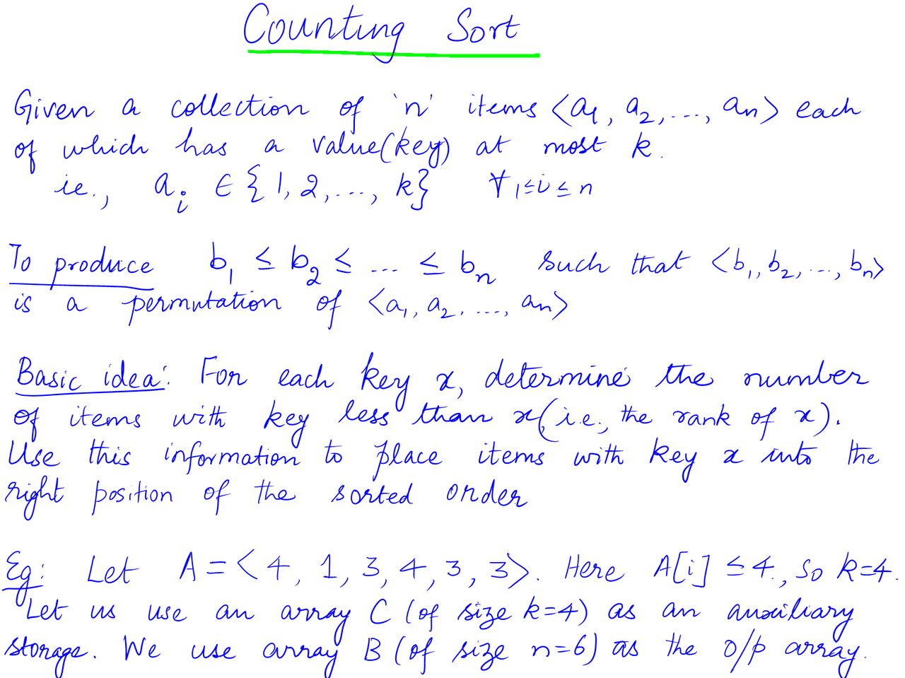 Sorting algorithm and data structure - Docsity