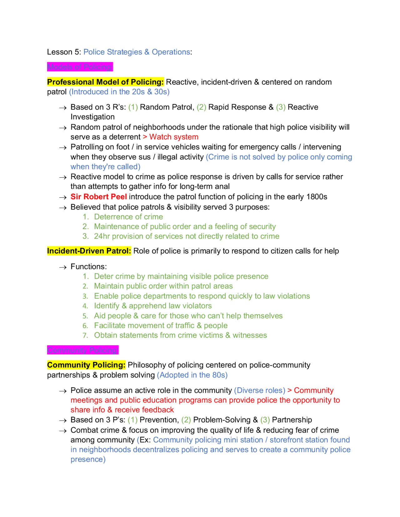 CC102 Module 2 Lesson 5 Notes - Docsity