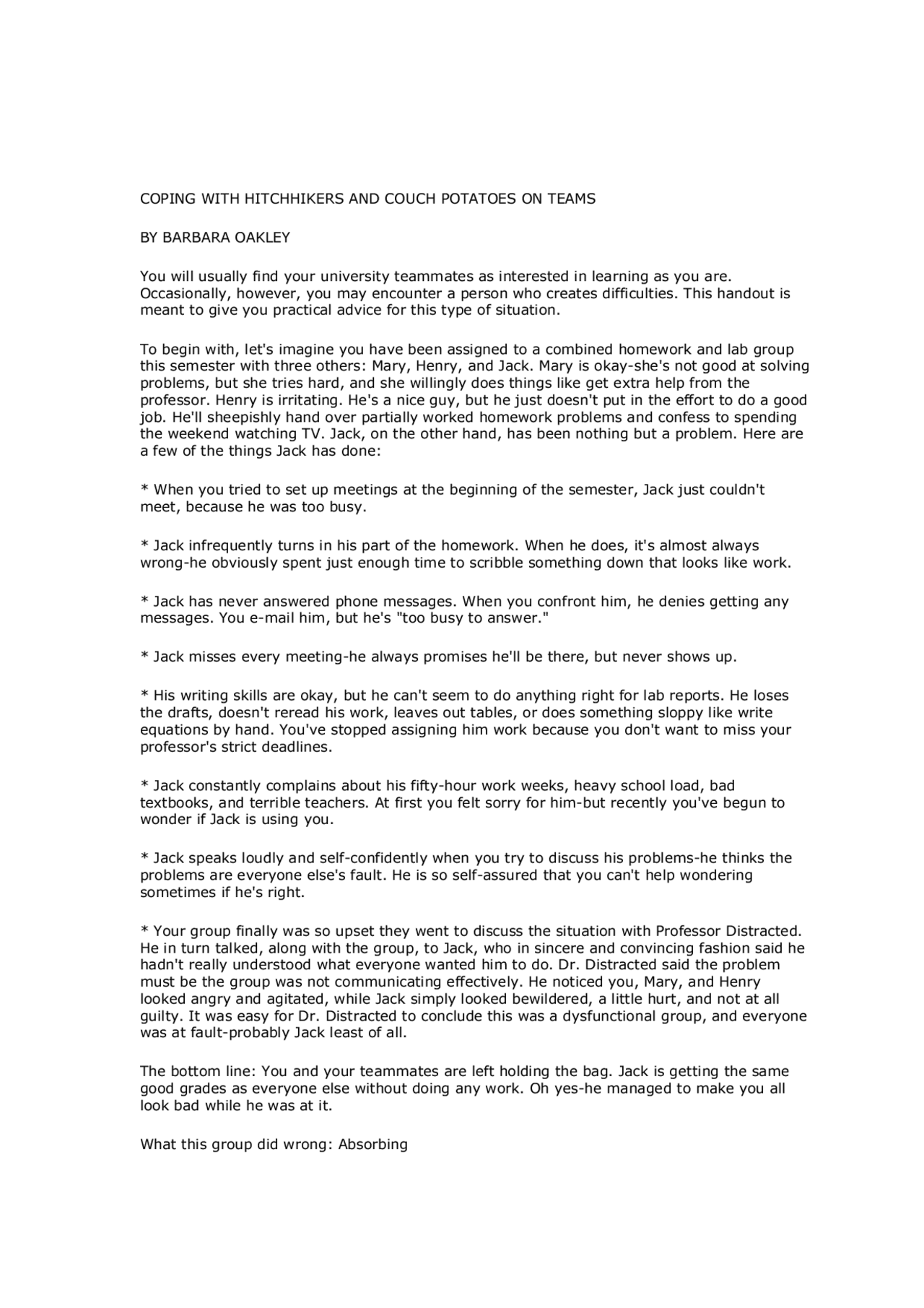 Ingles couch potatoes Docsity