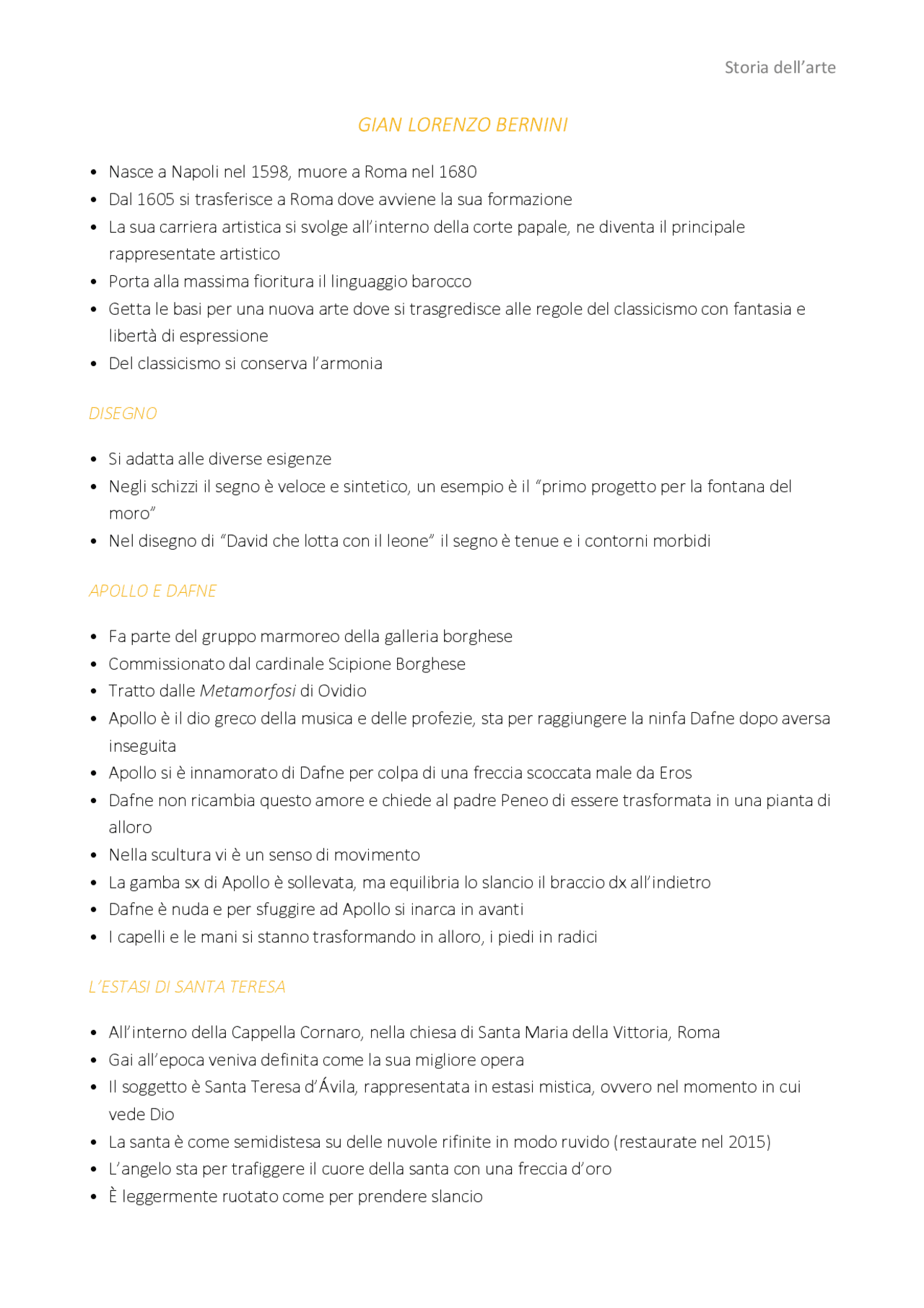 Gian Lorenzo Bernini Docsity