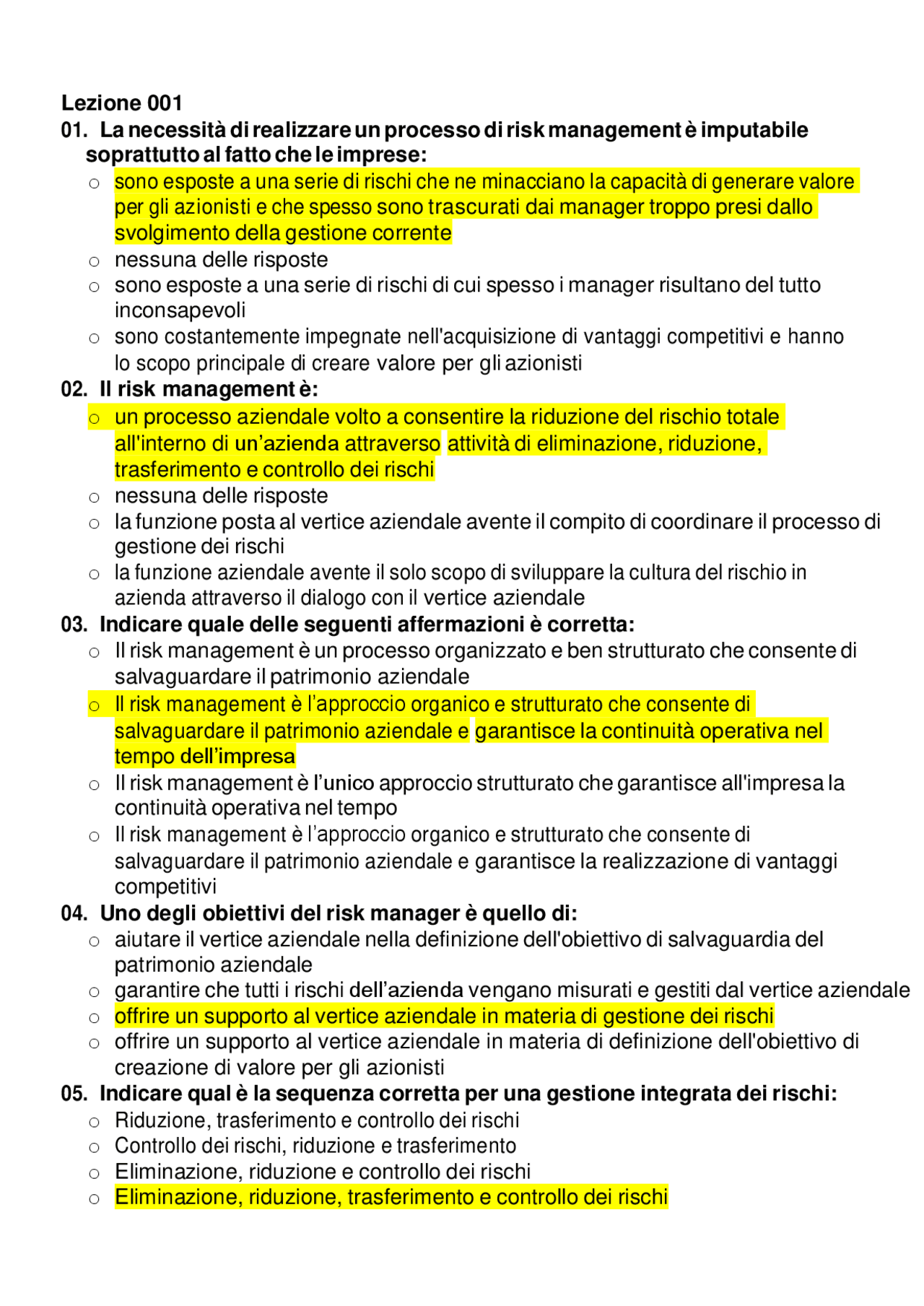 Gestione dei rischi finanziari aperte e chiuse | Panieri di Gestione ...