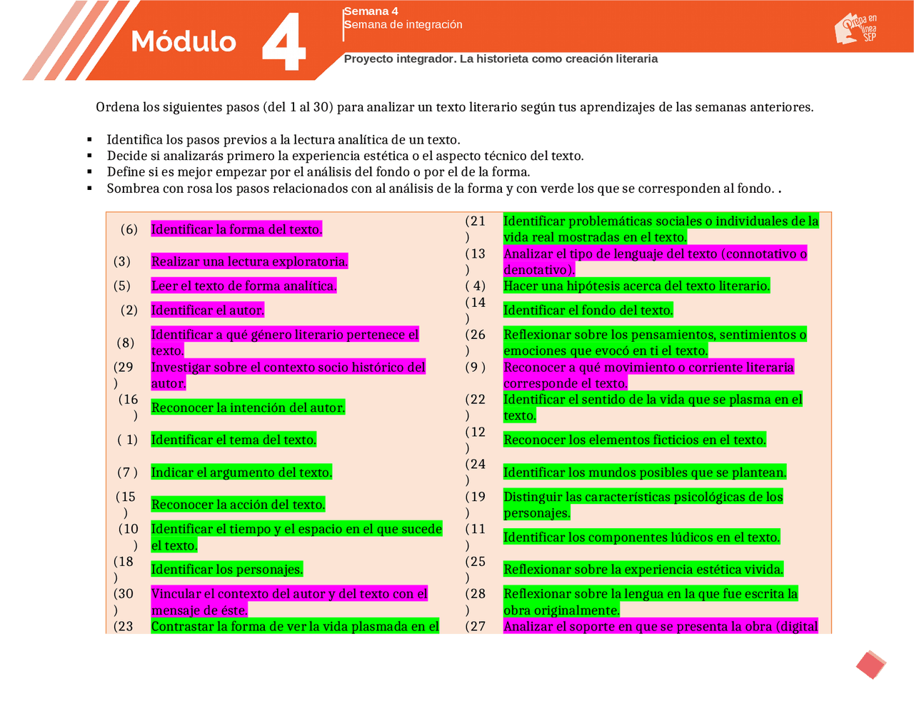 Proyecto integrador modulo 4 Prepa en linea Sep | Guías, Proyectos