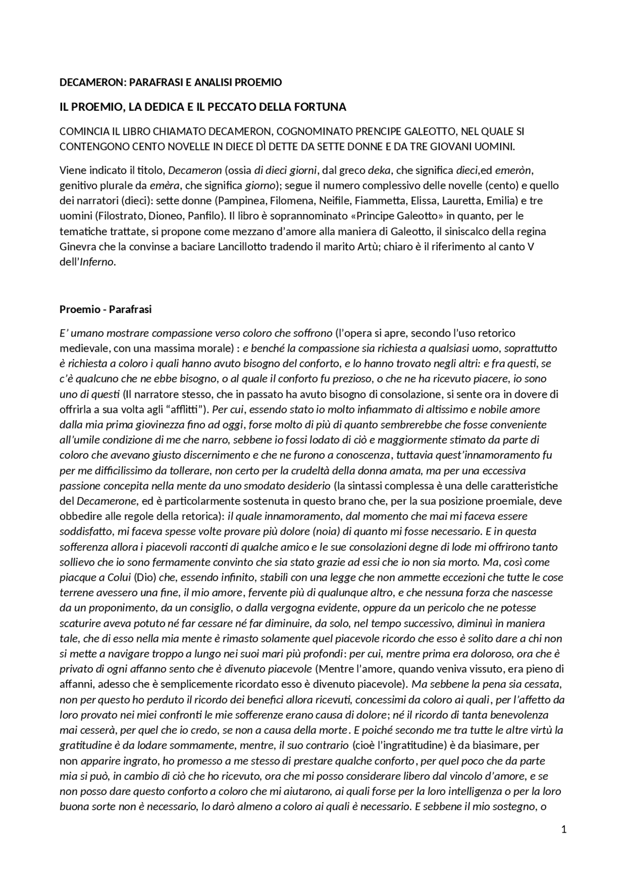 Parafrasi Del Proemio Dell Orlando Furioso