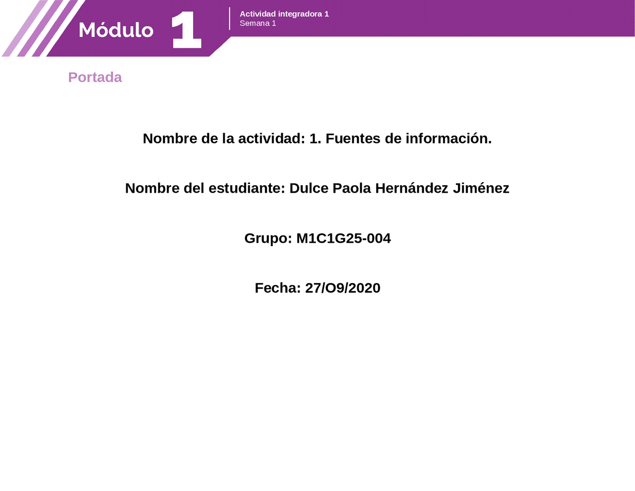 Actividad Integradora 1 Modulo 1 Docsity