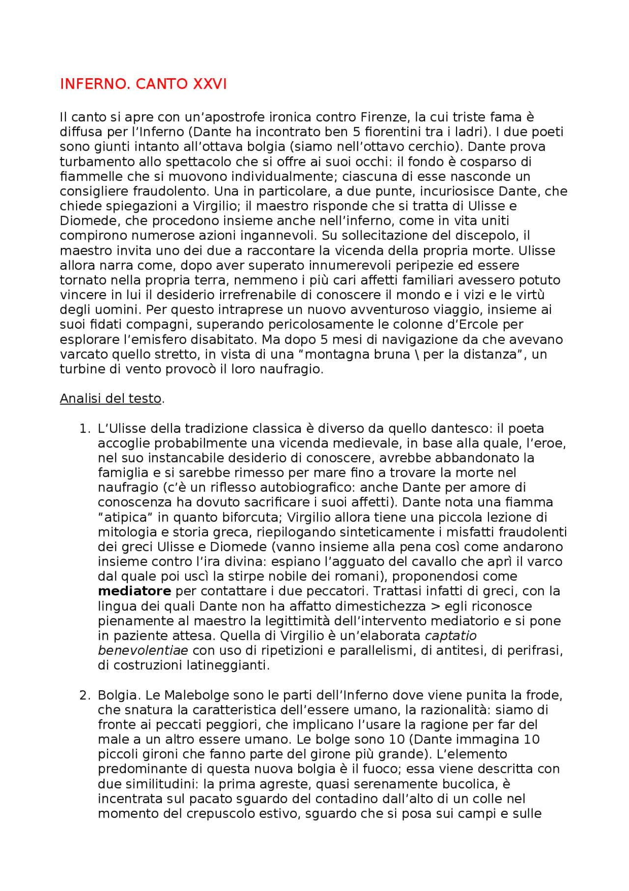 canto 26 inferno pdf zanichelli