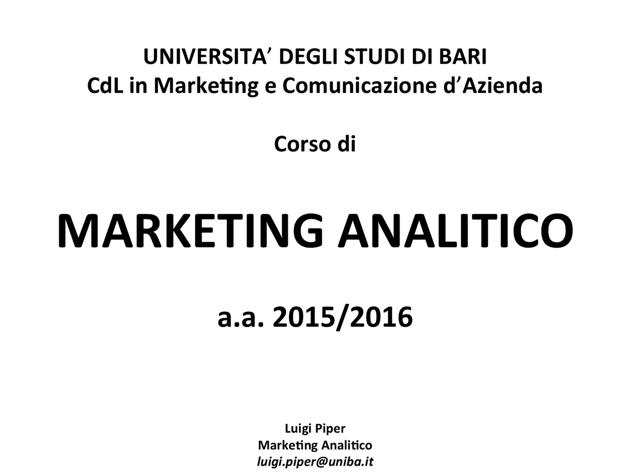 Marketing Il Management Orientato Al Mercato Pdf Marketing Analitico - Mercato - Docsity