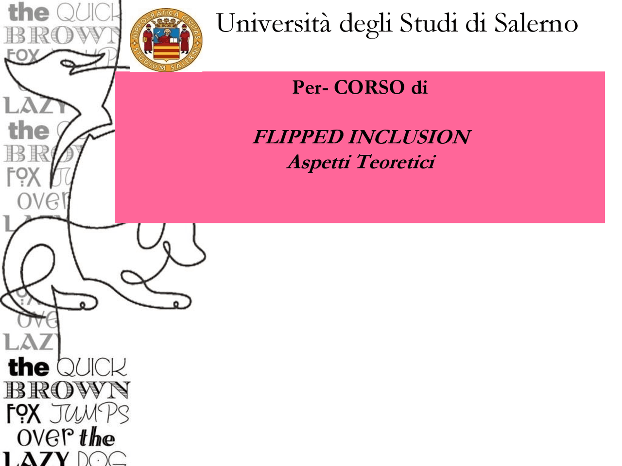 Aspetti teoretici della flipped inclusion - Docsity