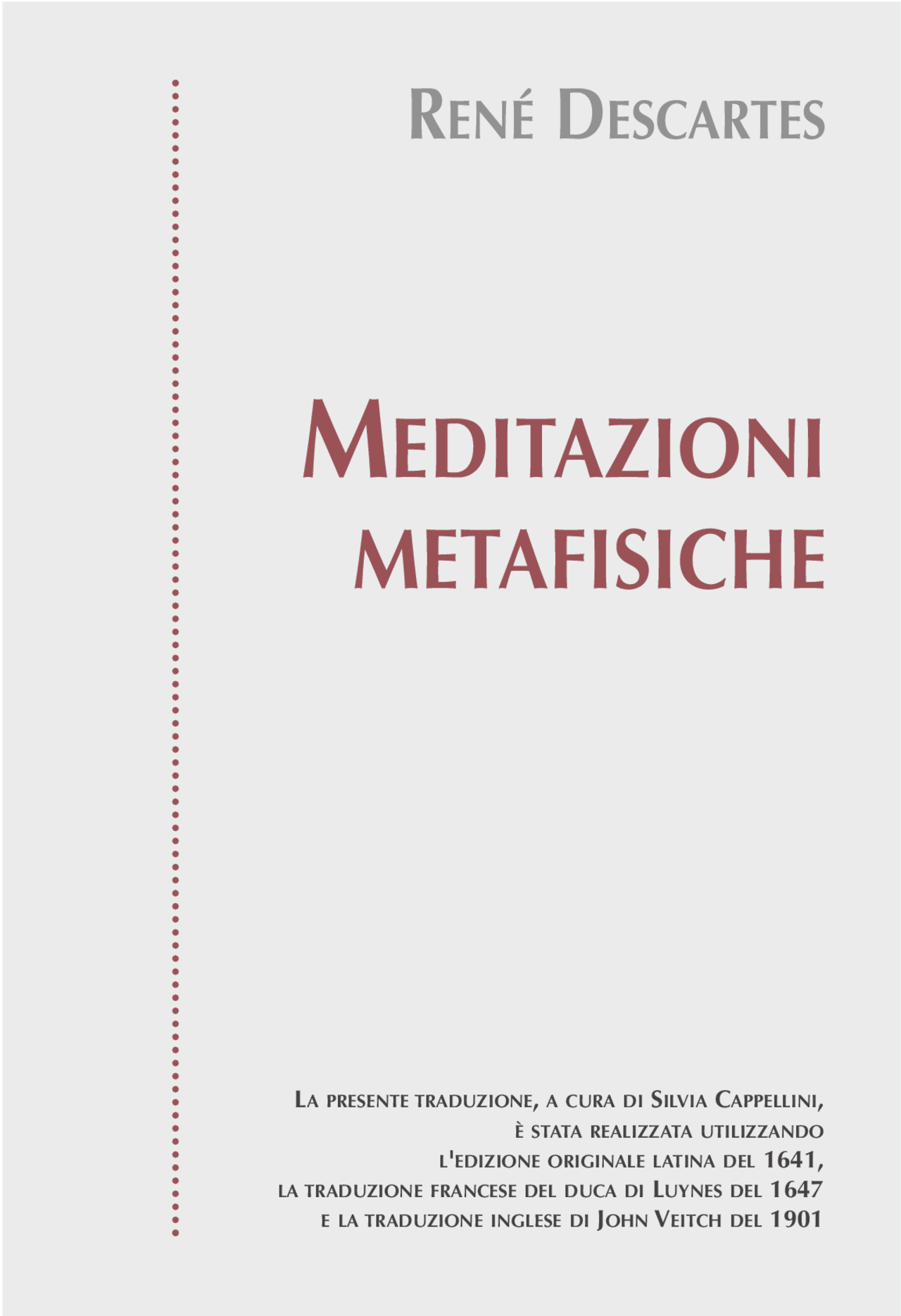 Cartesio Meditazioni Metafisiche Docsity