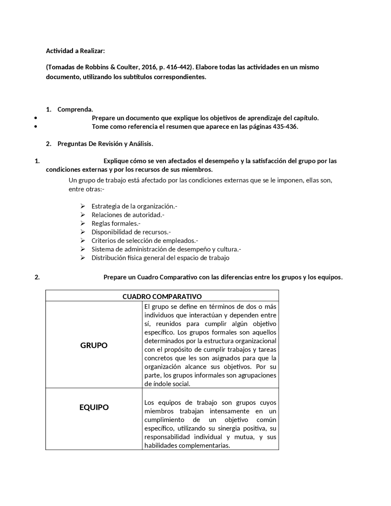 Elabore Todas Las Actividades En Un Mismo Documento Utilizando Los Subtitulos Correspondientes Docsity
