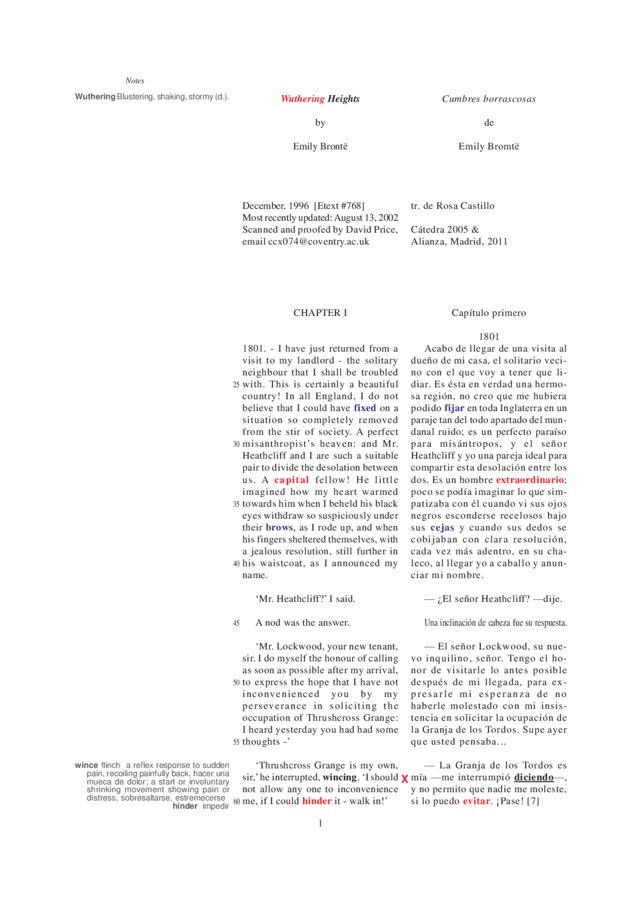Libro De Cumbres Borrascosas Docsity
