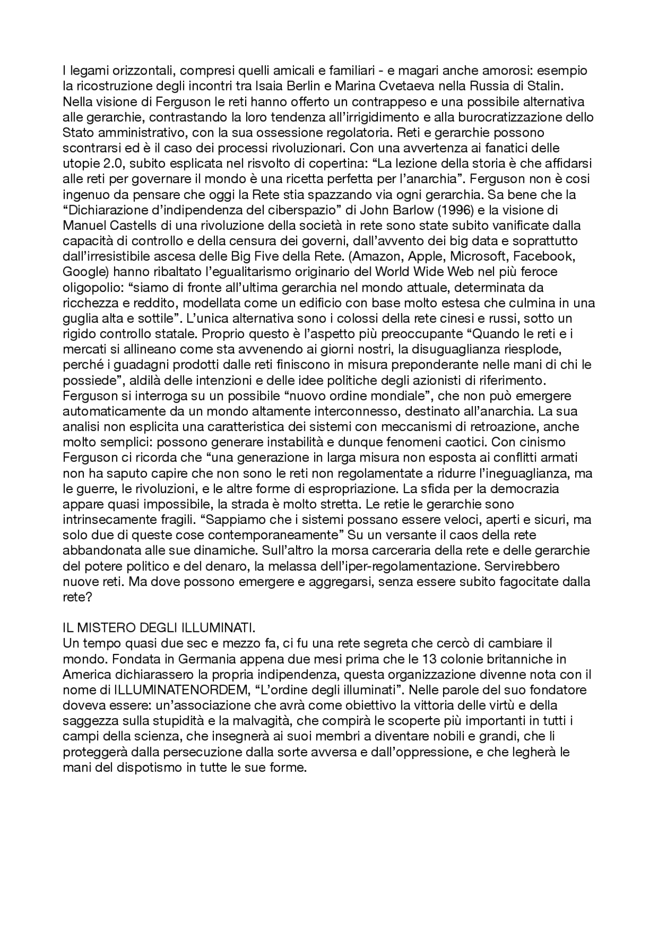 LA PIAZZA E LA TORRE LE RETI LE GERARCHIE E LA LOTTA PER IL POTERE UNA STORIA GLOBALE PDF visual data 7