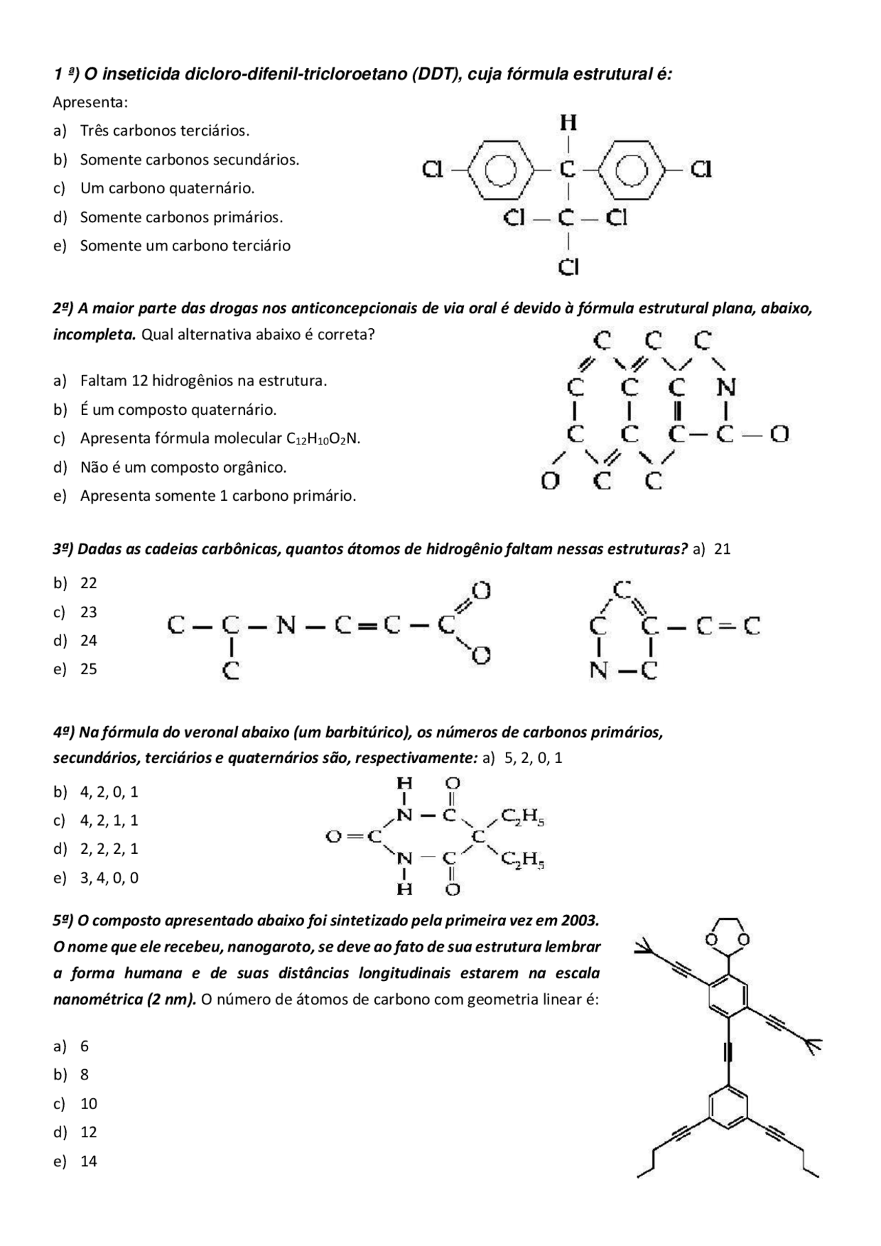 Classificação Das Cadeias Carbonicas Exercicios Resolvidos Pdf - FDPLEARN