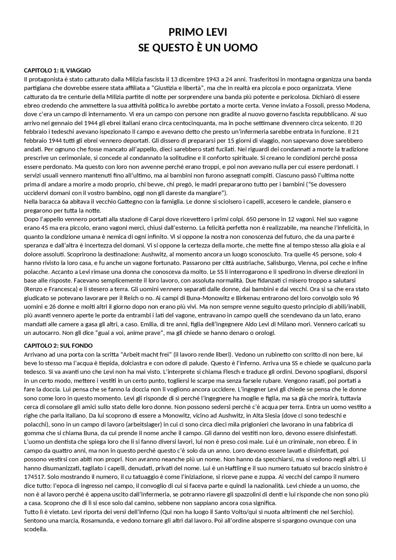 se questo e un uomo pdf