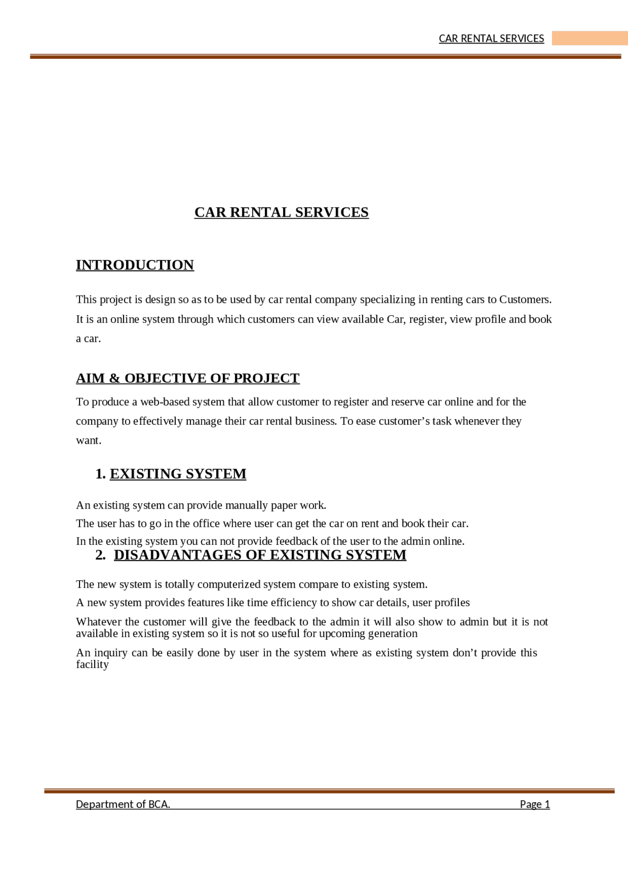 Synopsis of a project | Study Guides, Projects, Research Computer ...