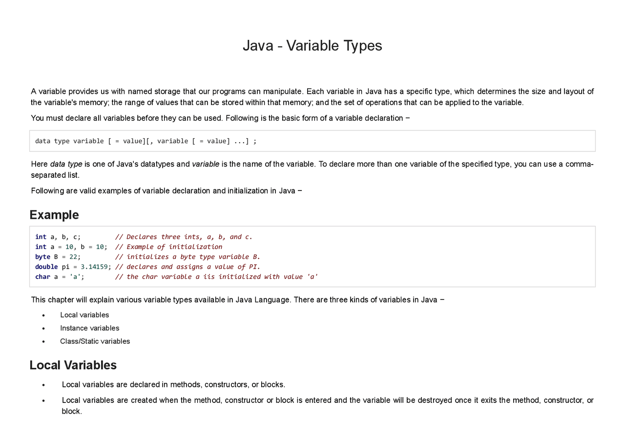 Practical solution of exercises | Exercises Java Programming - Docsity