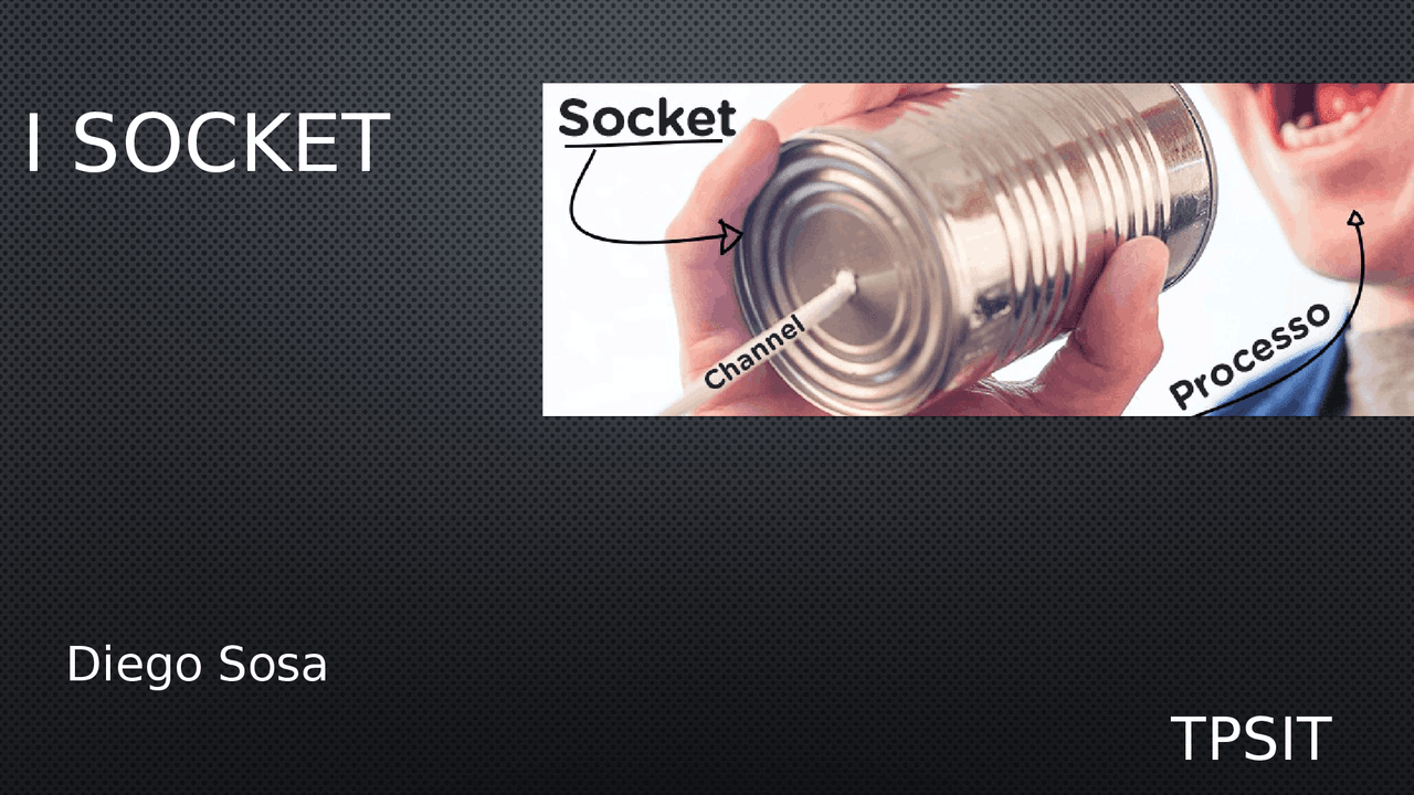 Definizione di socket - Docsity