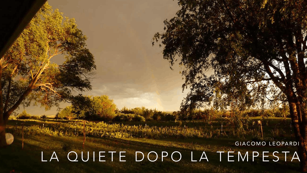 La Quiete Dopo La Tempesta Pdf Presentazione su "La quiete dopo la tempesta" - Docsity