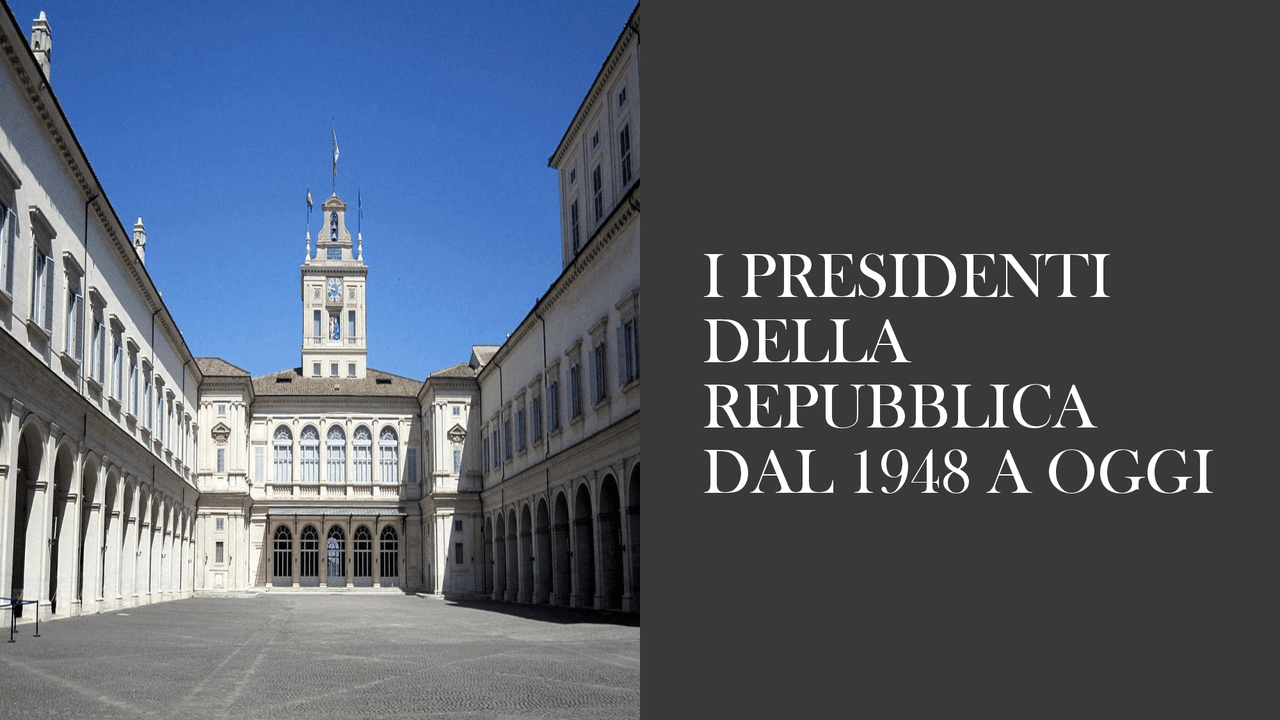 I presidenti della Repubblica Italiana - Docsity