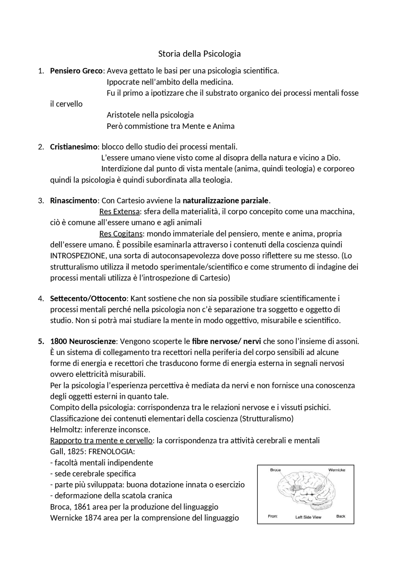 La Storia della Psicologia Docsity