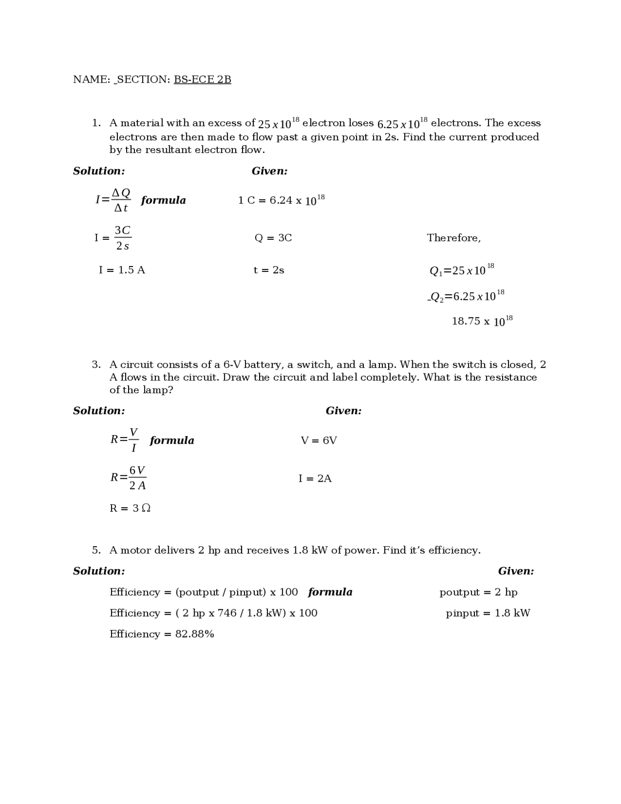 Exercises with solutions in Machines | Exams Machine Learning | Docsity