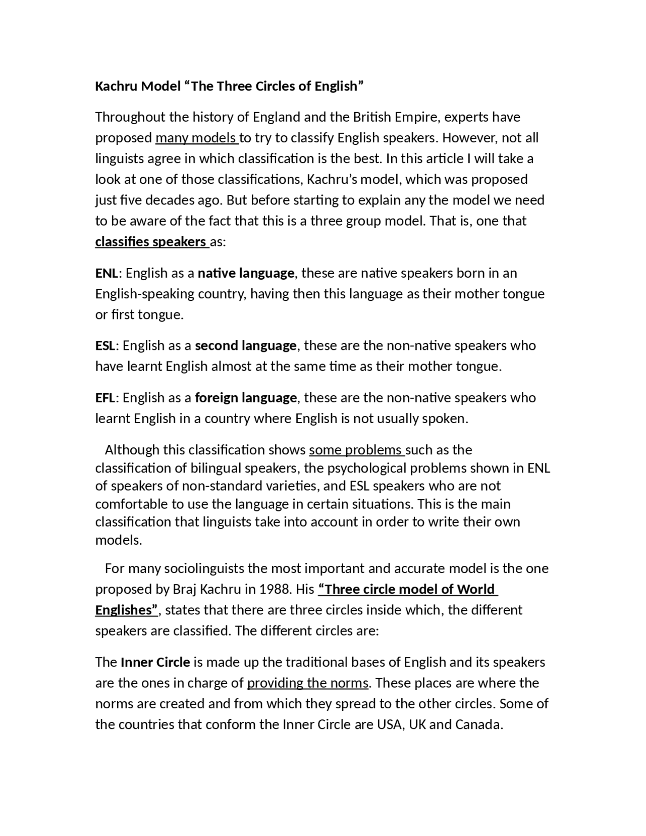 Kachru Model The Three Circles Of English Guide Progetti E Kachru model the three circles of english guide progetti e